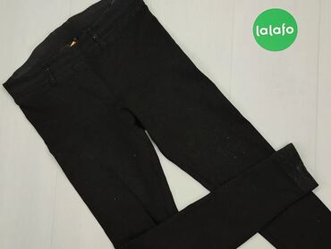 Spodnie: Spodnie S (EU 36), stan - Dobry, wzór - Jednolity kolor, kolor - Czarny