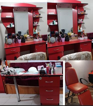 salon güzgüləri: Salon guzgusu 2 eded, mankur stolu, makyaj kreslosu hamsı birlikdə 250