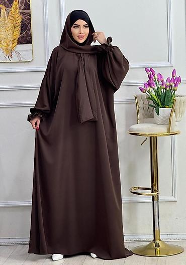 Hicab: Qadınlar üçün klassik abaya dəsti - Model: Geniş kəsimli, tam örtülü — 2
