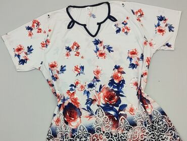 eleganckie białe bluzki z żabotem: Blouse, 3XL (EU 46), condition - Very good