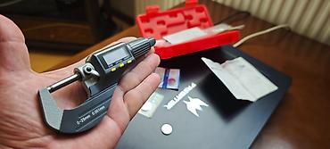 mikrometir: Elektron mikrometr. Sertifikatli mikrometrdir. Dam örtüklərinin, dəmir — 8