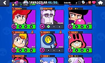 Kolleksiya kartları: Brawl Stars oyun hesabı - Profil: “KARA \ güclü”, ID etiketi — 15