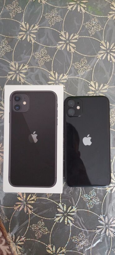 телефоны в бишкеке бу: IPhone 11, 128 ГБ, Черный