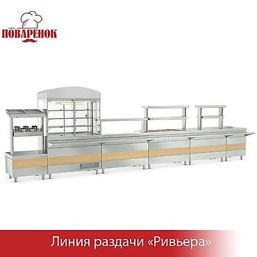 Для кафе, ресторанов: Линия раздачи под заказ Любая сборка, для первых и вторых блюд — 5