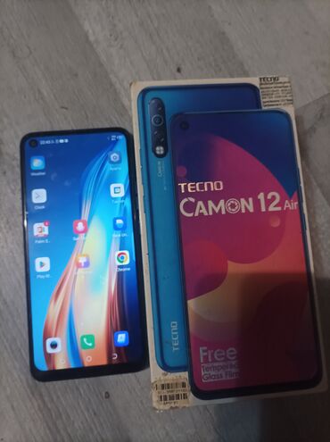 telefon satiram: Tecno Camon 12, 64 ГБ, цвет - Синий, Отпечаток пальца