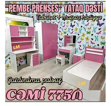 “Pembe Prenses” yataq dəsti Komplektin tərkibi: - Tək nəfərlik