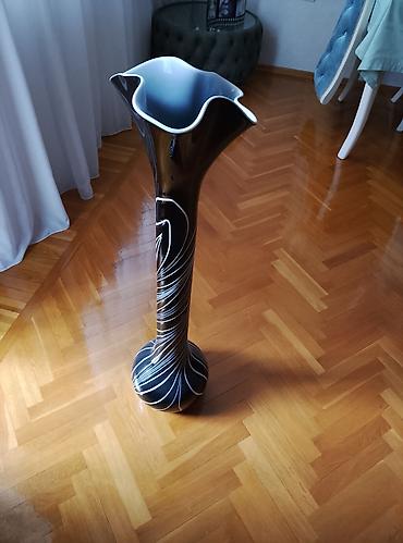 Hündür 0,97 sm dekorativ döşəmə vazası - Material: keramika/porşelen