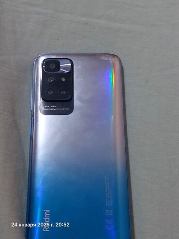 poco f2: Redmi, Redmi 10, Колдонулган, 64 ГБ, түсү - Көк, 2 SIM