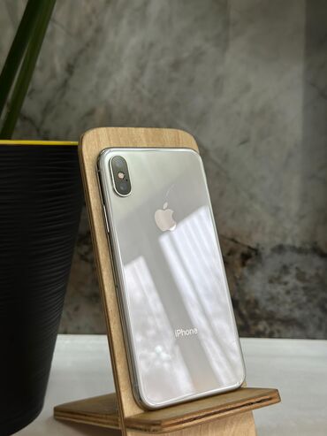 айфон x токмок: IPhone X, Колдонулган, 256 ГБ, Ак, Коргоочу айнек, Каптама, 100 %