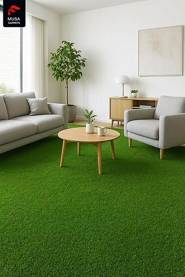 carpet: Для декора, Новый, цвет - Зеленый, 40 см, В розницу, На метраж, Фибриллированный, Дитекс, Гарантия — 1