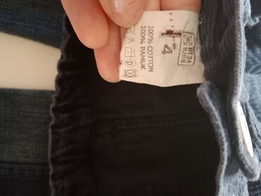 Pantalone: Beba Kids farmerke za dečake Kombinacija somota i teksasa Veličina 4 — 10