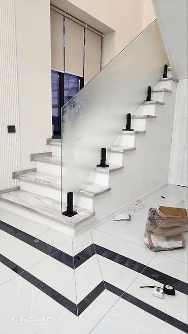 Готовые перила: Готовые перила, Материал: Стекло, Для лестницы — 8