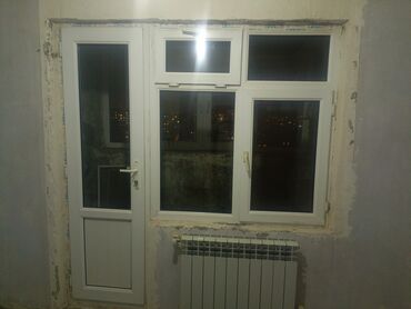 qapi tutacaqlari: PVC balkon qapısı və pəncərə sistemi - Material: ağ PVC profilli