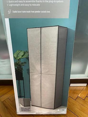 Ormari: Uspravni ormar za obuću sa platnenim prekrivačem - Dimenzije — 8