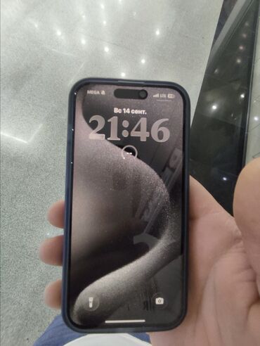 iphone 15 pro max цена бишкек: IPhone 15 Pro, Колдонулган, 128 ГБ, Black Titanium, Заряддоочу түзүлүш, Коргоочу айнек, Каптама, 96 %