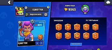 Digər kolleksiyalar: Brawl Stars oyun hesabı - Kupa yolu: 9565 - Toplanan savaşçılar — 4