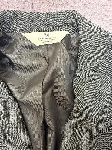 aile ve ev tehsili: H&M oğlan uşaq kostyumu – pencək və şalvar dəsti. Boz rəngdə — 4