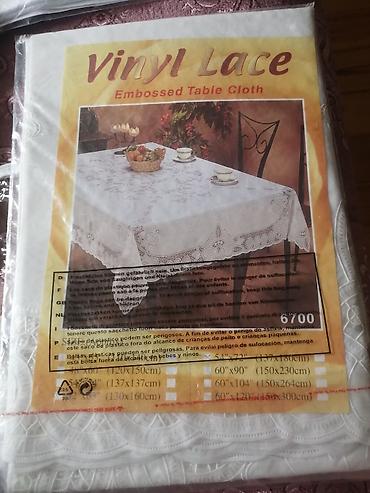 tekstil stul uzlukleri: Məhsul: Masa örtükləri (bir neçə model və ölçü) 1) Vinyl Lace – — 1