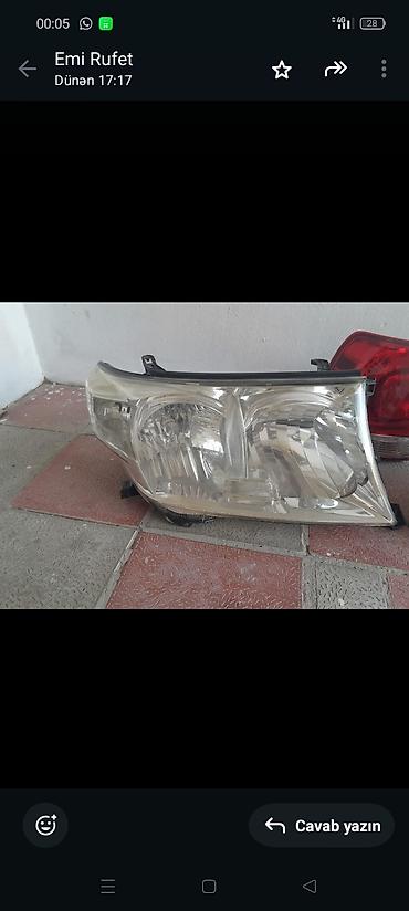 Toyota Land Cruiser Prado (J120) üçün ön faralar və arxa sağ
