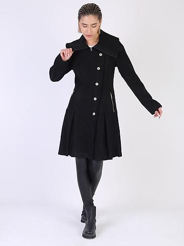 Пальто: Пальто, Классика, Осень-весна, Твид, По колено, На молнии, L — 11