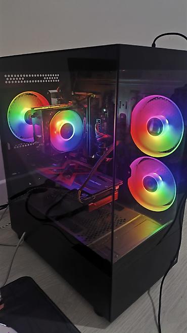 Игровой/универсальный ПК с RGB‑подсветкой в стеклянном корпусе