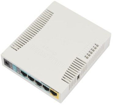 Модемы и сетевое оборудование: Wi-Fi Роутер MikroTik SOHO AP RB951Ui-2HnD, 2,4 ГГц, 802.11 b/g/n, 5