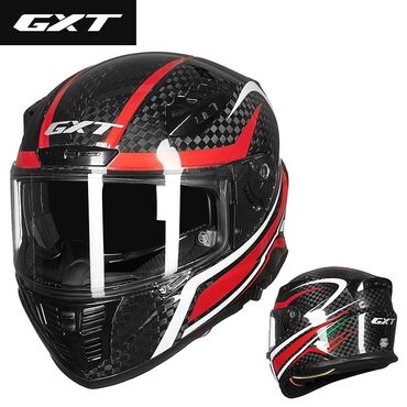 Спортивная форма: Мотоциклетный шлем Карбоновый🔥 Размеры есть С двойным визором Фирма