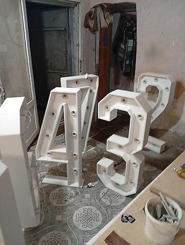 led reklam: İşıqlı 3D həcimli hərflər və rəqəmlər - Material: möhkəm metal karkas — 6