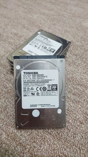 бу ноутбук: Накопитель, Б/у, Toshiba, HDD, 512 ГБ, 2.5", Для ноутбука