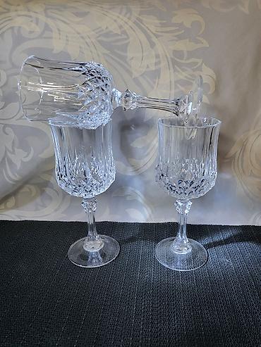 Čaše: Case kristal za vino d,argues francuske iz 80ih.god. Case kristal za — 6