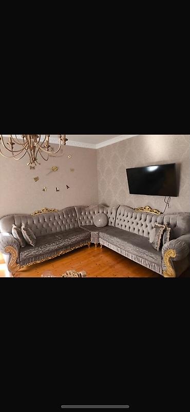Klassik üslubda künc divan dəsti - Model: Klassik künc divan - Rəng