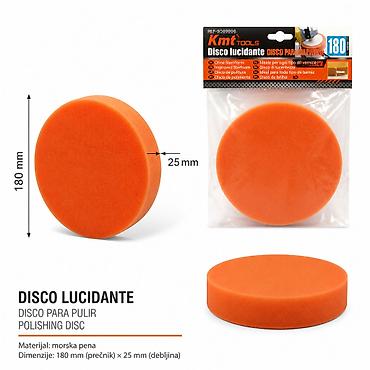 KMT Samolepljivi disk/sunđer za poliranje – 180 mm - Namena: disk za