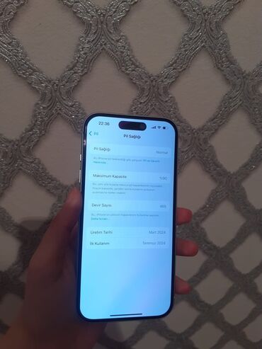 islenmis iphone x: IPhone 15, 128 ГБ, Голубой, Отпечаток пальца, Face ID