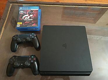 ps satış: PlayStation 4 Slim komplekti Tərkib:1tl - PS4 Slim konsolu (qara — 1