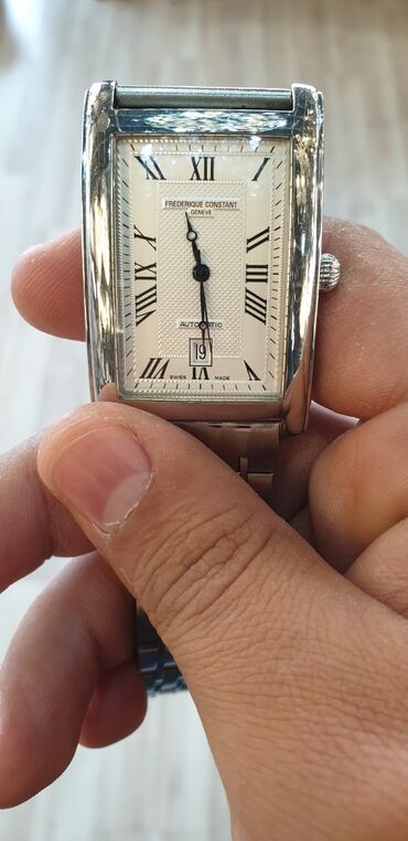 chopard geneve 925 argent plaque or g20m swiss: İşlənmiş, Qol saatı, Frederique Constant, rəng - Ağ