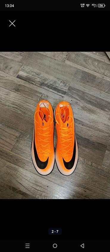 nike şalvar: Nike Mercurial Vapor – Narıncı/qara rəngli futbol butsisi (DİŞSİZ) — 2
