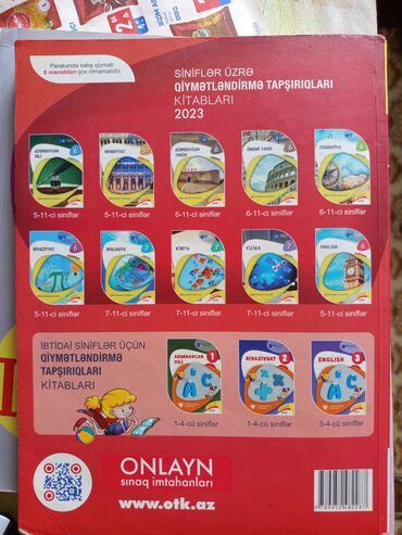 İngilis dili 1ci hisse, Riyaziyyat 2ci hisse toplular satılır, içi