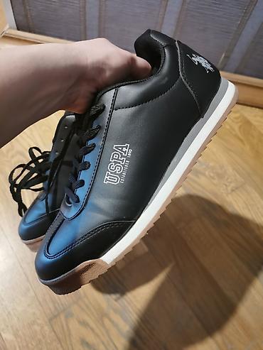 Kişi ayaqqabıları: USPA (U.S. Polo Assn.) Uni idman ayaqqabısı - Rəng: qara, altlıqda — 6
