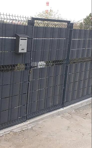 Proizvodi od rolovanog metala, metalni kanali: 🚪 PEŠAČKA KAPIJA CINK + PVC Sa dva stuba – komplet sa okovom 📍 Fence — 10