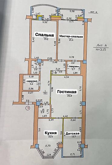 Продажа квартир: 4 комнаты, 136 м², Элитка, 3 этаж, Евроремонт — 21