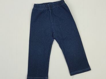 jeansy legginsy: Spodnie jeansowe, 9-12 m, stan - Bardzo dobry