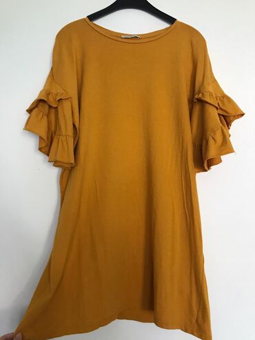 zara tunike 2022: Zara, M (EU 38), Single-colored, color - Yellow