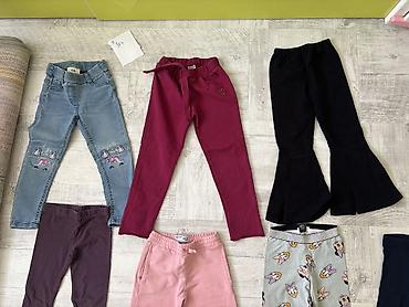 termo farmerice: Paket garderobe za devojcicu velicina 4,ocuvano Zara,Beba — 6