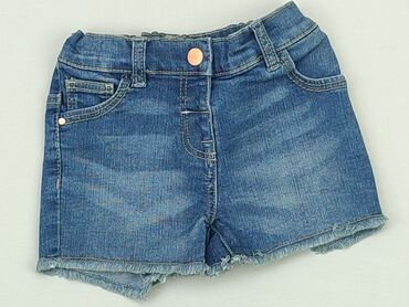 spodenki jeansowe z wysokim stanem: Krótkie spodenki, Next, 2-3 lat, 92/98, stan - Bardzo dobry