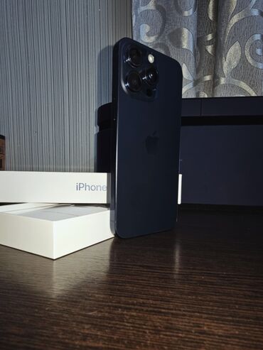 Apple iPhone: IPhone 15 Pro Max, Новый, 256 ГБ, Blue Titanium, Зарядное устройство, Чехол, Кабель, 87 % — 9