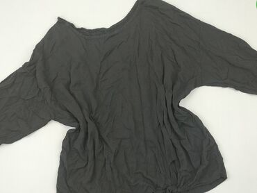 bluzki czarne z długim rekawem: Blouse, 4XL (EU 48), condition - Good