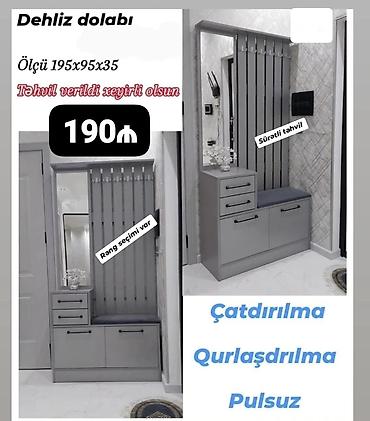 Dehliz dolabı – müasir dizaynlı, funksional giriş mebeli. - Ölçü: 195 lalafo.az -da Dehliz dolabı – müasir dizaynlı, funksional giriş mebeli. - Ölçü: 195
