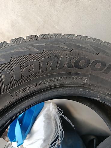 автомагазин круглосуточный: Шины 275 / 65 / R 18, Зимняя шипованная, Б/у, Комплект, Внедорожные (АТ/МТ), Hankook — 3