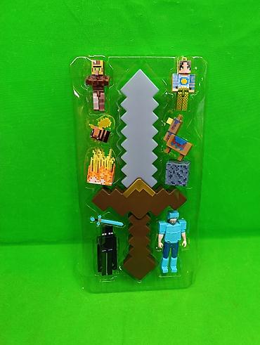 minecraft игрушка: Майнкрафт игрушки персонажей в комплекте🌟 Комплектация товара: меч — 1