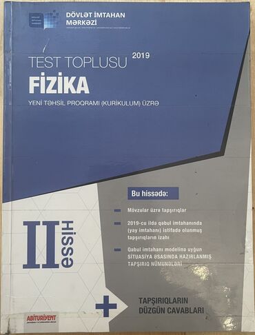 fizika sual və məsələlər 6 7: Yenidir. Heç istifadə olunmayıb. Cavabları içindədir